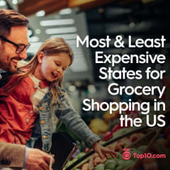 Top 10 Most & Least Expensive States for Grocery Shopping in the US    