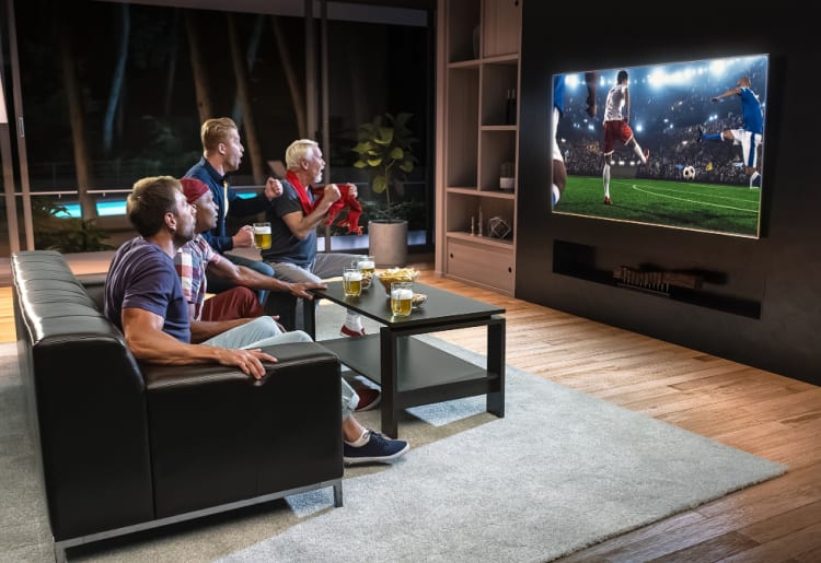 Friends streaming sports on television without cable