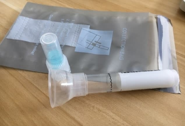 DNA kit sample bag