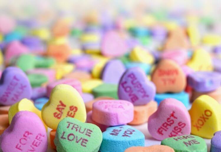 Sweet Pyschic Candy Valetine's Day Hearts