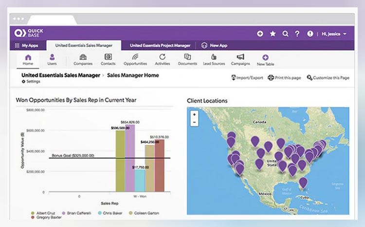 QuickBase The Best CRM Software