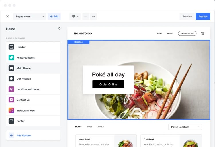 Square website builder Square website builder