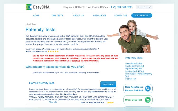 EasyDNA The Best Paternity Test Kits