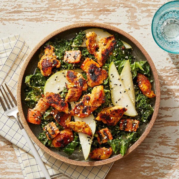 Seared Chicken and Kale Salad
