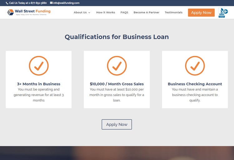 How to qualify for a loan Wall Street Funding Qualifications