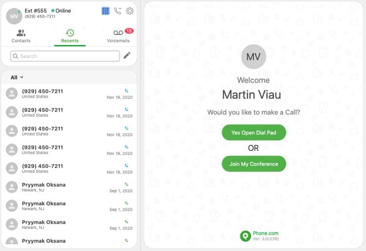 Phone.Com Review Features