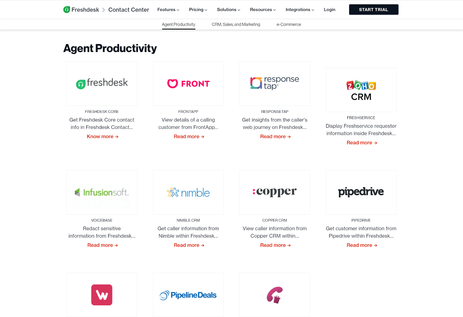 Freshcaller Review Integrations