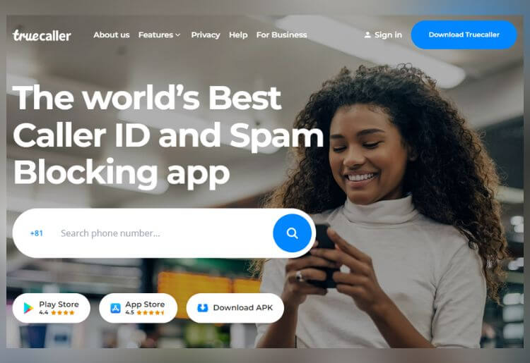 Truecaller reverse phone lookup