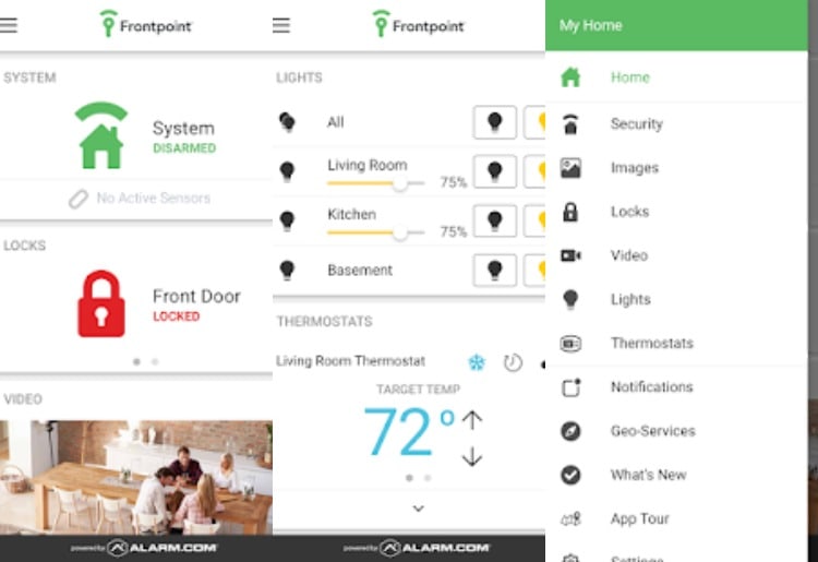Frontpoint Home Security Mobile App