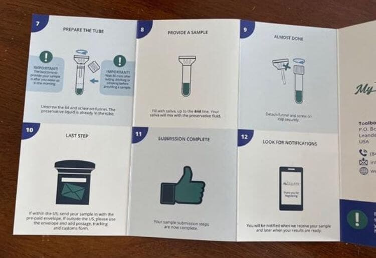 Toolbox Genomics DNA Testing Getting Started
