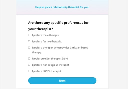 ReGain Online Therapy - Getting Matched