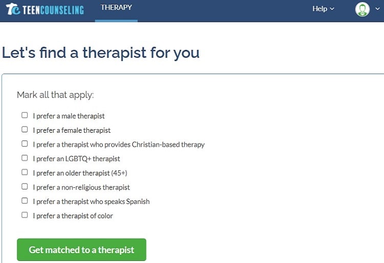 Teen Counseling Online Therapy - Getting Started