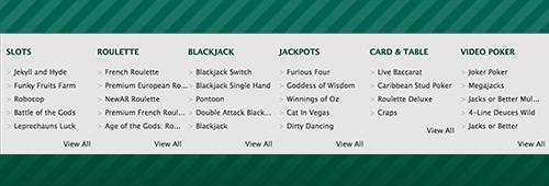 Paddy Power features slots, roulette, blackjack and more