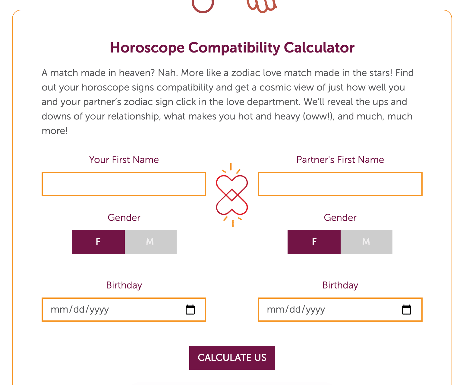 A horoscope calculator 
