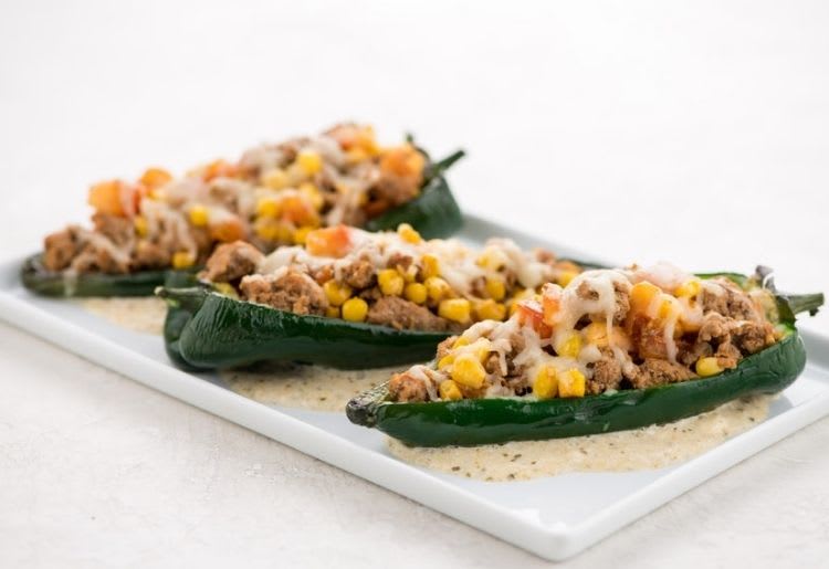 Creamy Sofrito Turkey Stuffed Peppers (Home Chef)