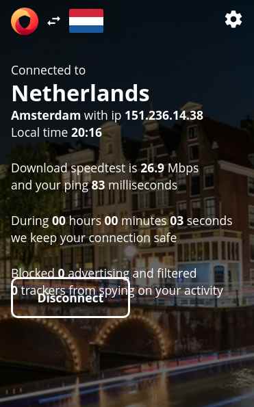 Dot VPN server connection