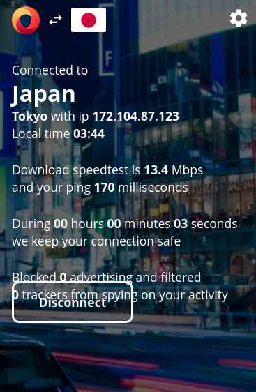 Dot VPN speed test