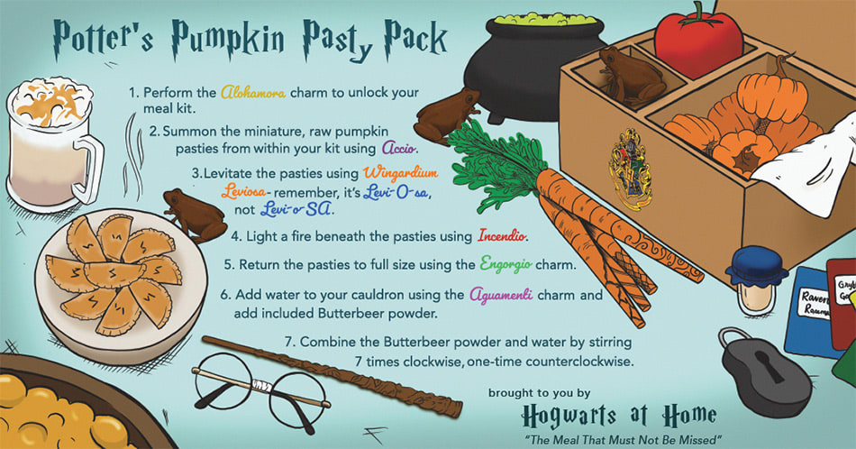 Harry Potter Meal Delivery Kit Graphic Harry Potter Meal Delivery Kit Graphic