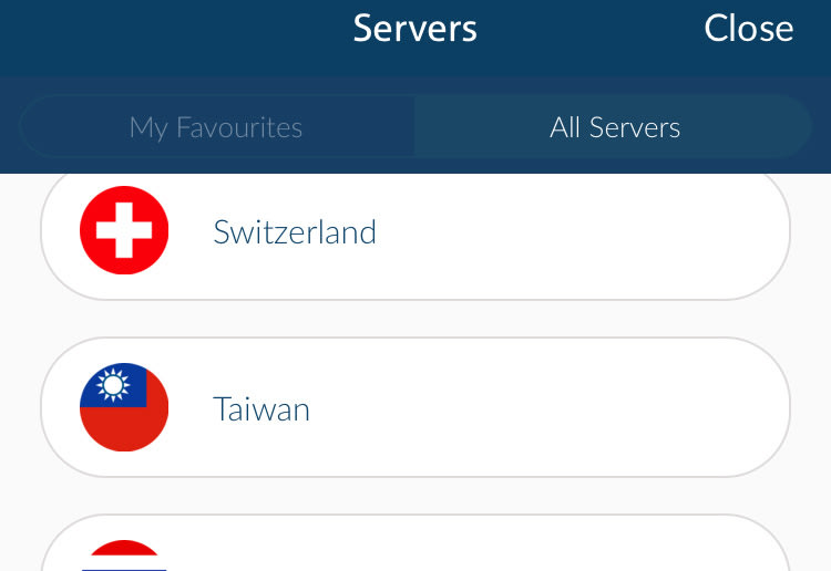 Choose and connect to a server Choose and connect to a server