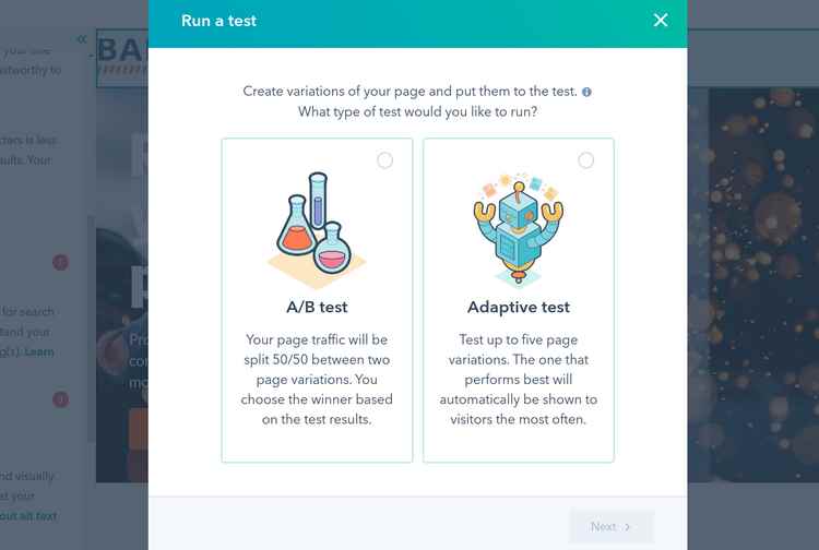 Hubspot CMS A/B Testing