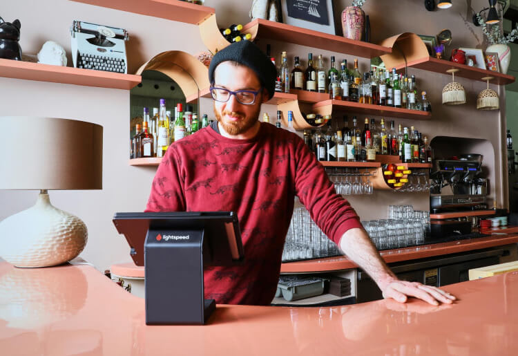 Lightspeed POS in use in a Restaurant
