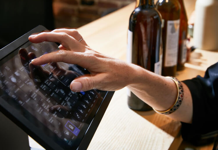 LightSpeed customer LightSpeed POS being used to order