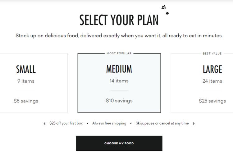 Meal plans