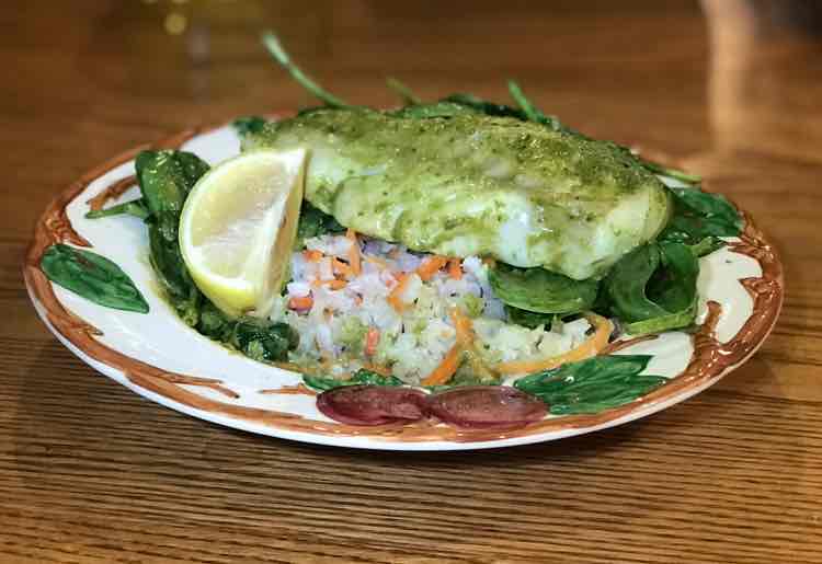 Thai Green Curry with Cod, Spinach and Cauliflower “Rice” Thai Green Curry with Cod, Spinach and Cauliflower “Rice”