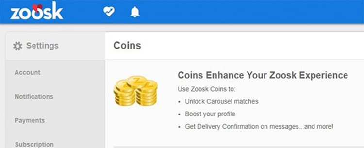 Zoosk coins Boost your profile with Zoosk coins