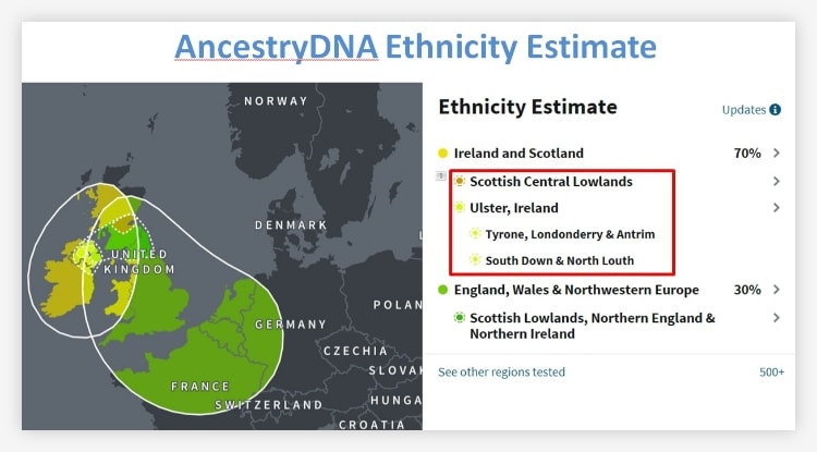 AncestryDNA Ethnicity Estimates