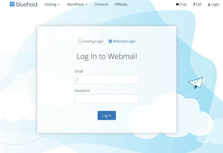 Bluehost Webmail