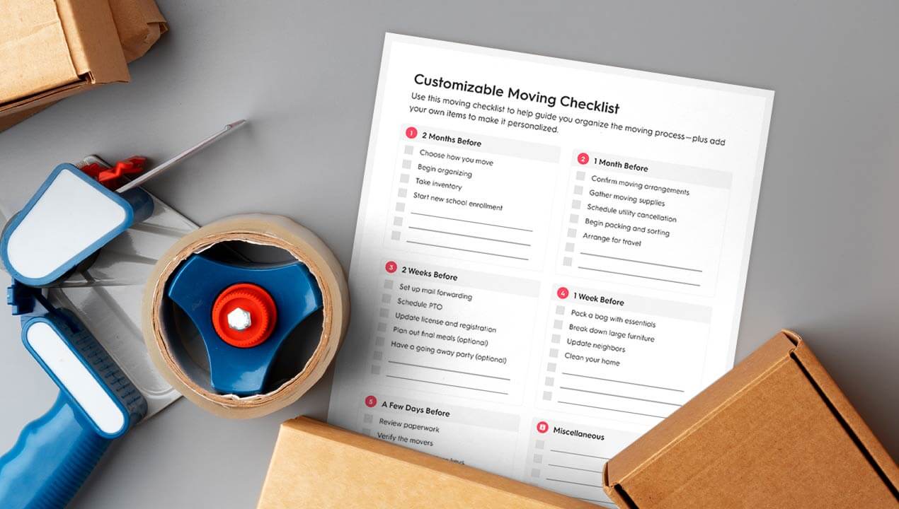 Our Moving Supplies and Checklist