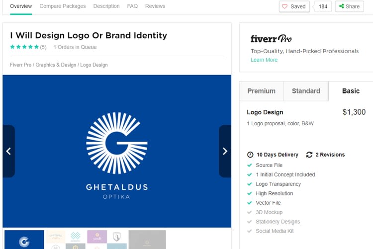 Fiverr interface Fiverr interface