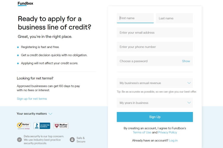 Effective application process Fundbox Ease of Use
