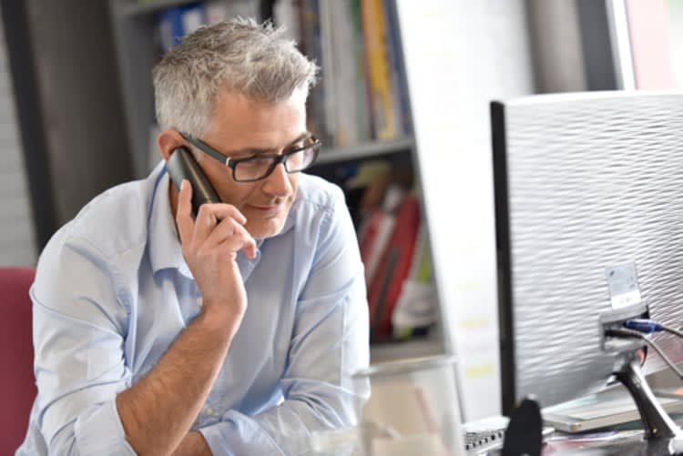 Businessman on phone Businessman on phone