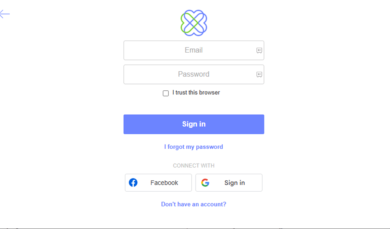 Kasamba sign up page