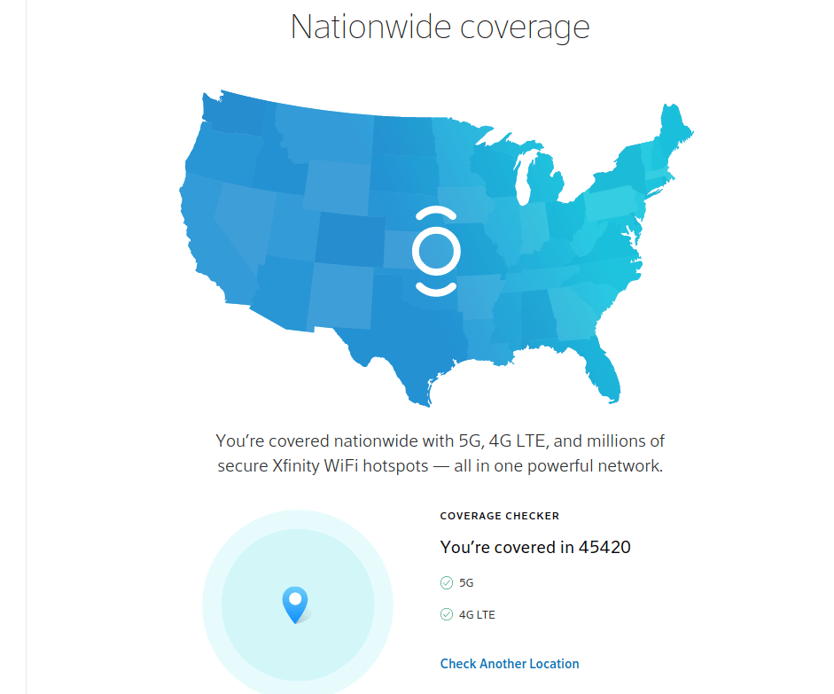 xfinity wireless coverage