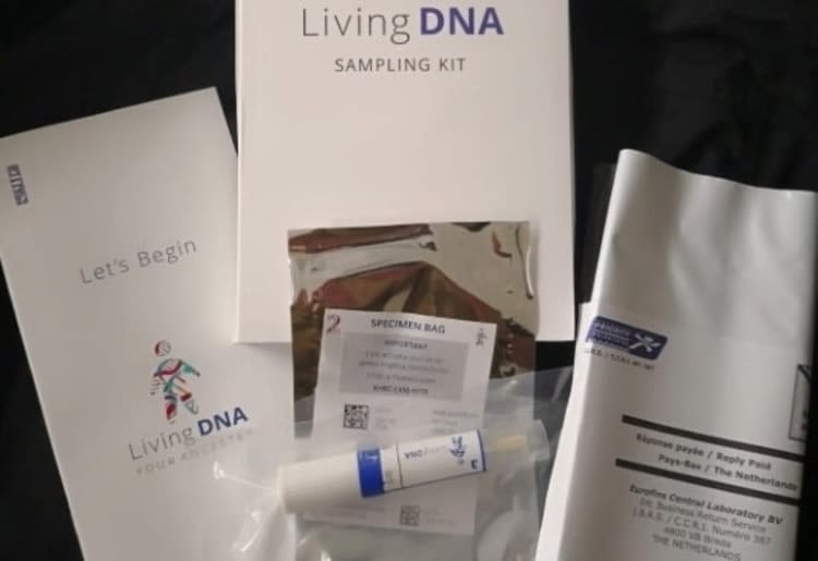 LivingDNA kit with the vacuum sealed test tube LivingDNA kit with the vacuum sealed test tube