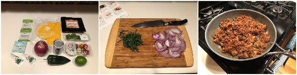 Cooking HelloFresh tacos Cooking HelloFresh tacos