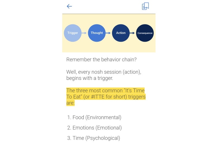 "It's Time To Eat" triggers