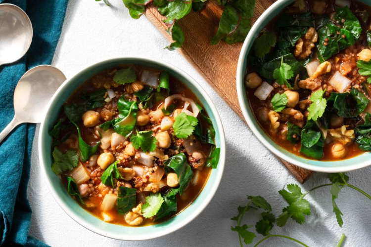 Ginger-chickpea soup