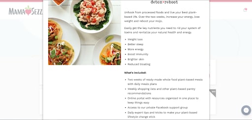 MamaSezz detox reboot meal