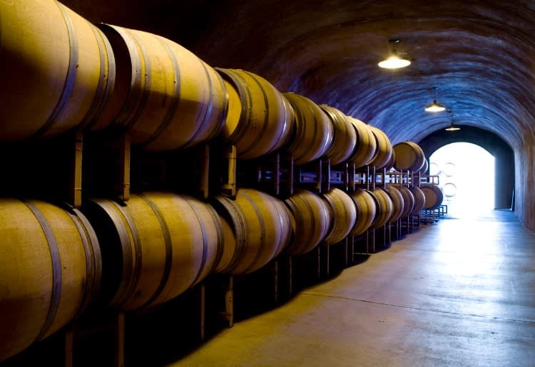 Wine Barrels in Stone