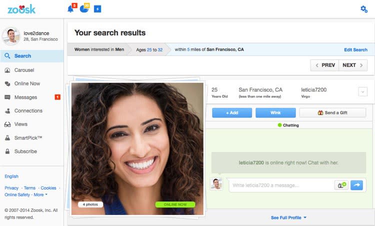 Zoosk review: Easy to use and a great design, but can get a bit spammy