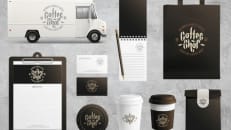 Mockup of promotional products