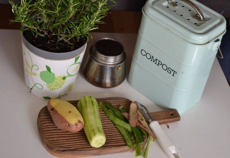 food prep for compost