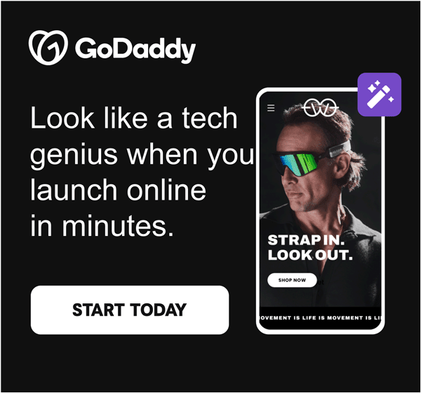 GoDaddy PFA 6 side banner