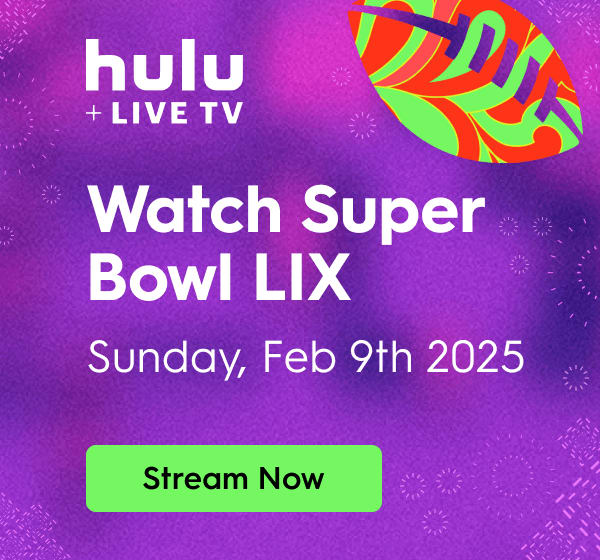 SuperBowl Hulu banner
